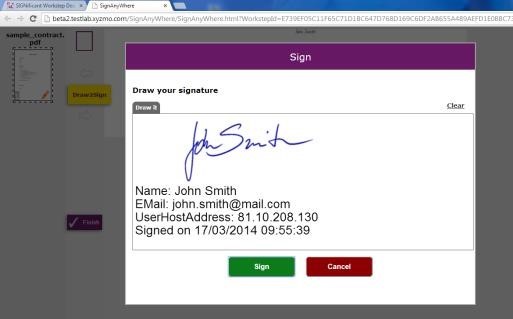 HTML5 signature